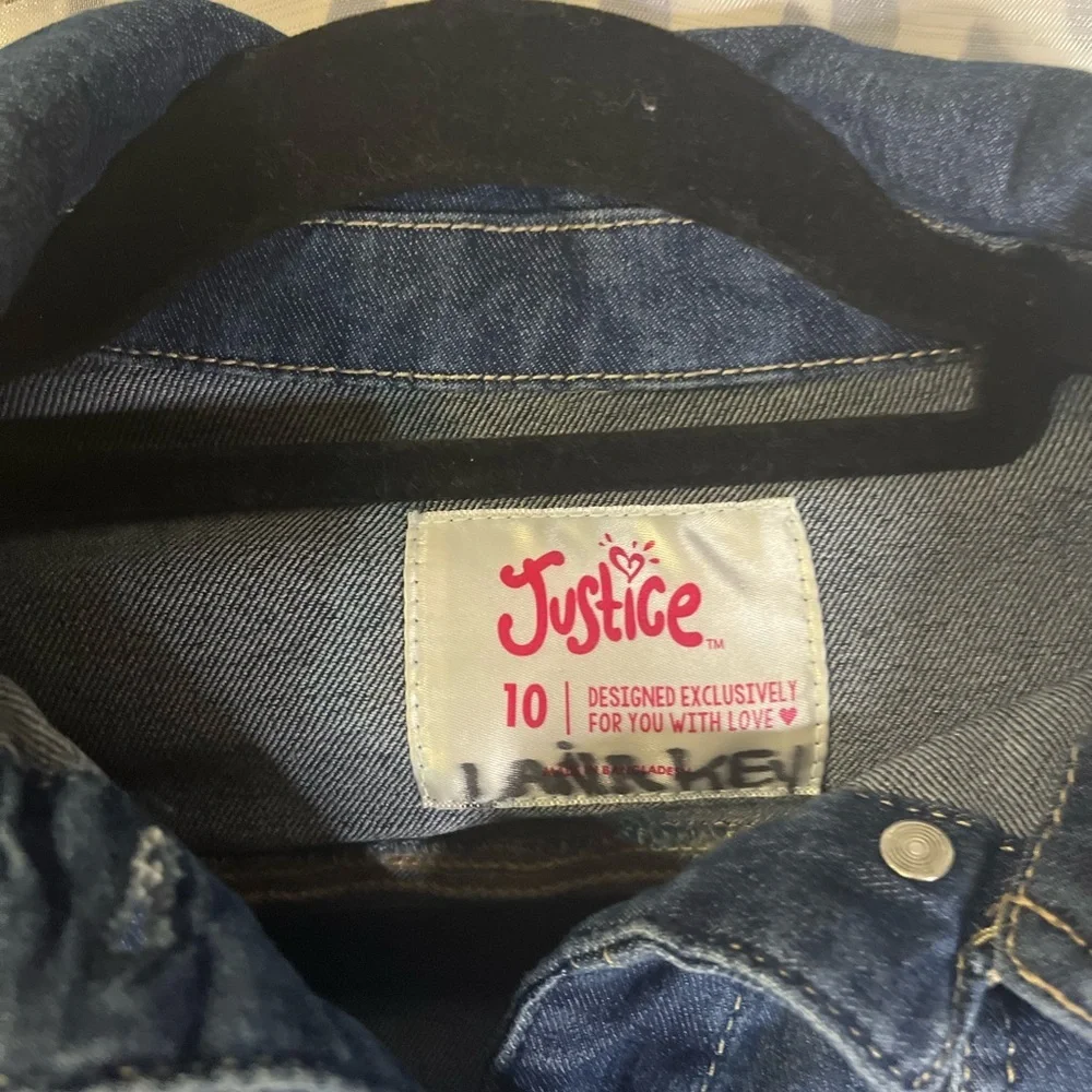 Kids‎ Jean jacket Justice brand Size 10